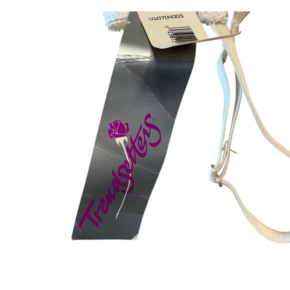 NWT Trendsetter 38B Lace Bra Style 1132 Underwire Sheer Floral Ivory Vintage Y2K - Picture 5 of 7